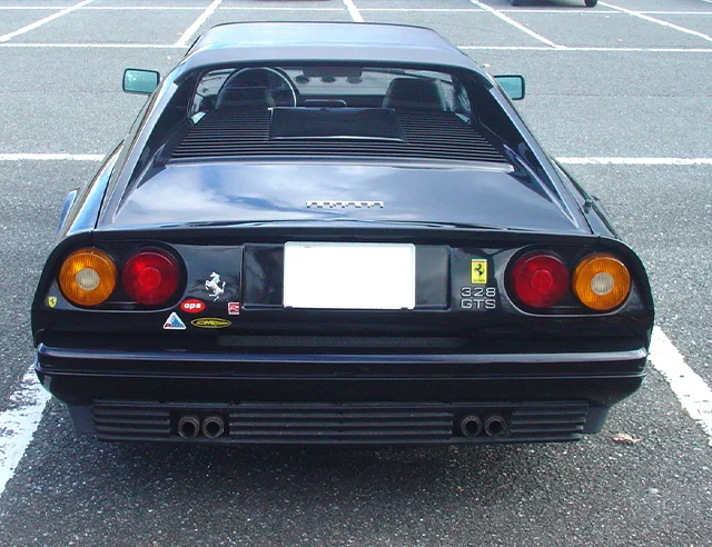 ‘88フェラーリ 328 GTS 黒　USA仕様