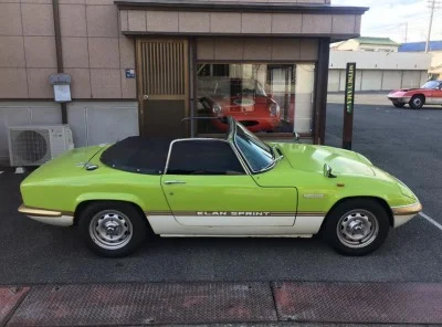 71ロータスエラン スプリント DHC（オープン）右ハンドル ピスタチオグリーン
