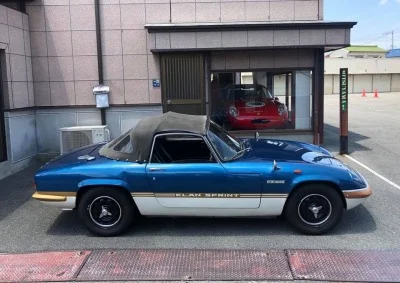 73ロータスエラン スプリント DHC（オープン）右ハンドルブルーメタリックゴールドリーフ