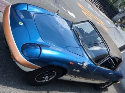 73ロータスエラン スプリント DHC（オープン）右ハンドルブルーメタリックゴールドリーフ